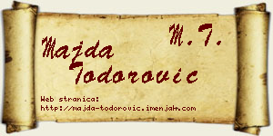 Majda Todorović vizit kartica
